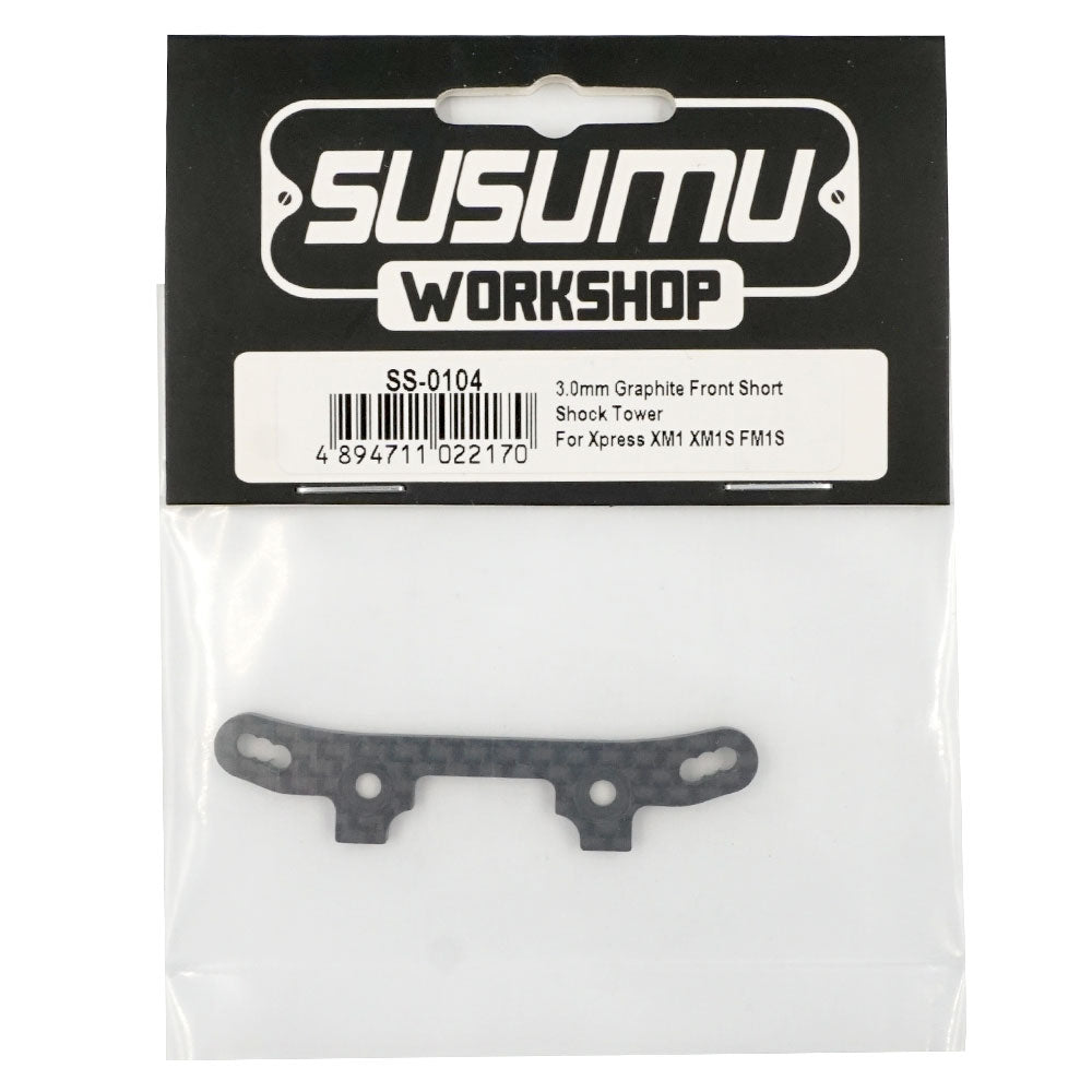 Susumu SS-0104 3mm Carbon Fiber Front Short Shock Tower for XM1 XM1S FM1S