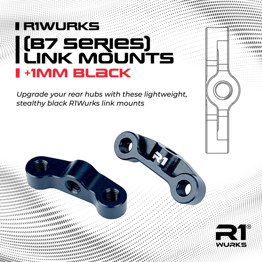 R1 Wurks 900100 B7 Aluminum Link Mounts +1mm