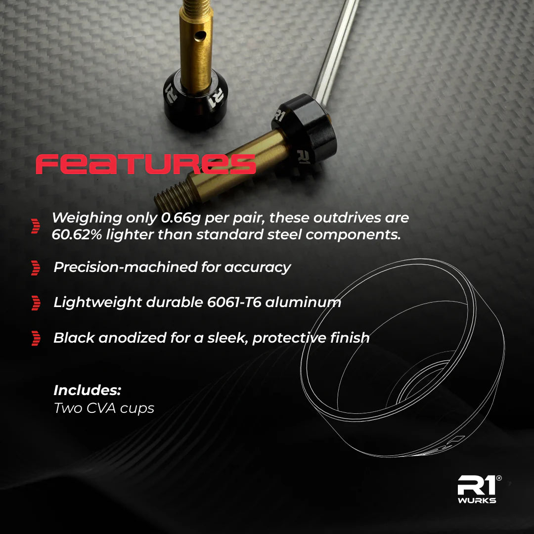 R1 Wurks 900163 B74 Lightweight Front CVA Axle Cup