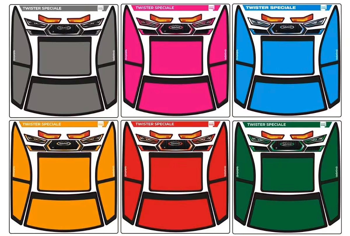 Apaint Window Tint + Lights + Grill Decal Set - Twister Speciale