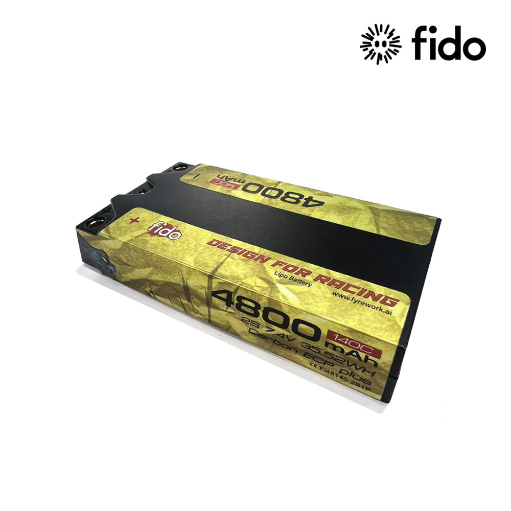 Fido 4800mAh 2S 7.4V 140C Ultra LCG Shorty LiPo Battery – Smokem