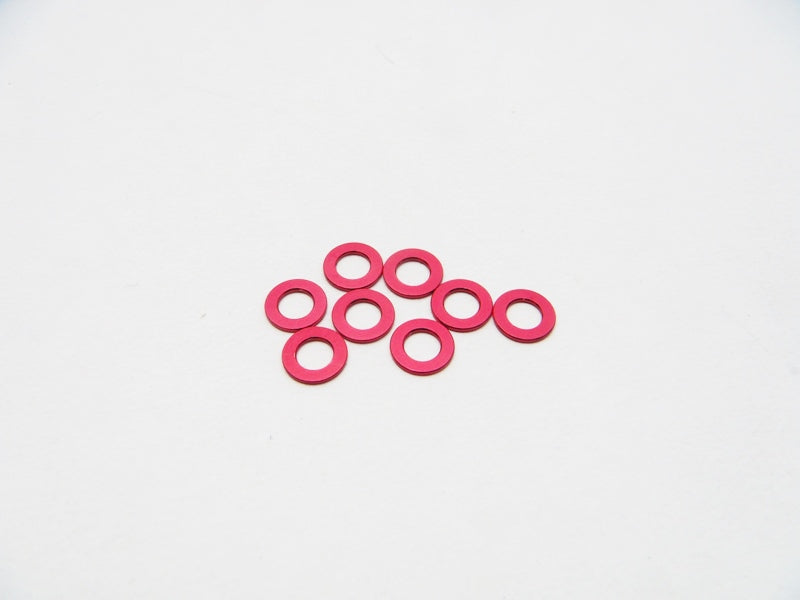 Hiro Seiko 3mm Red Alloy Spacer Set