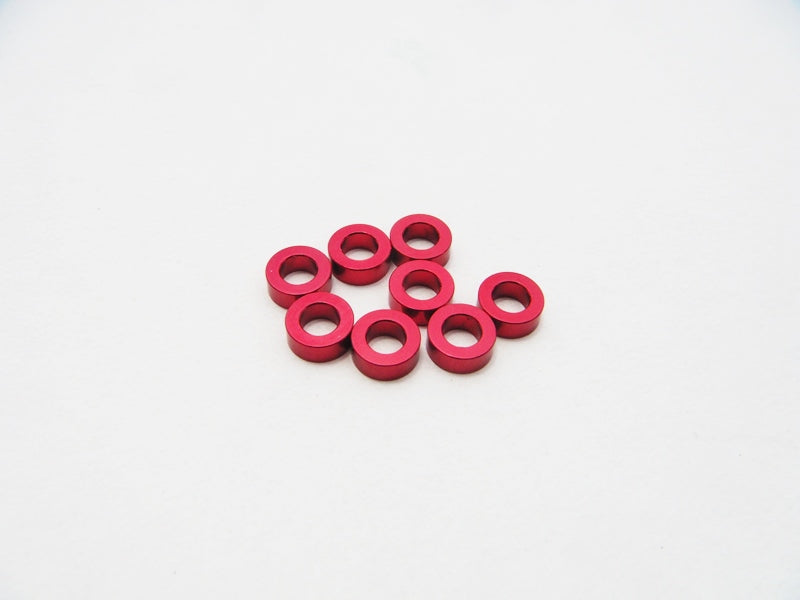 Hiro Seiko 3mm Red Alloy Spacer Set