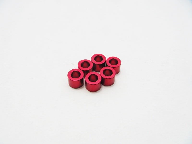 Hiro Seiko 3mm Red Alloy Spacer Set