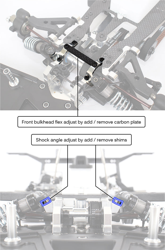 ARC R839008 R8.3(E) Adjustable Front Shock Base