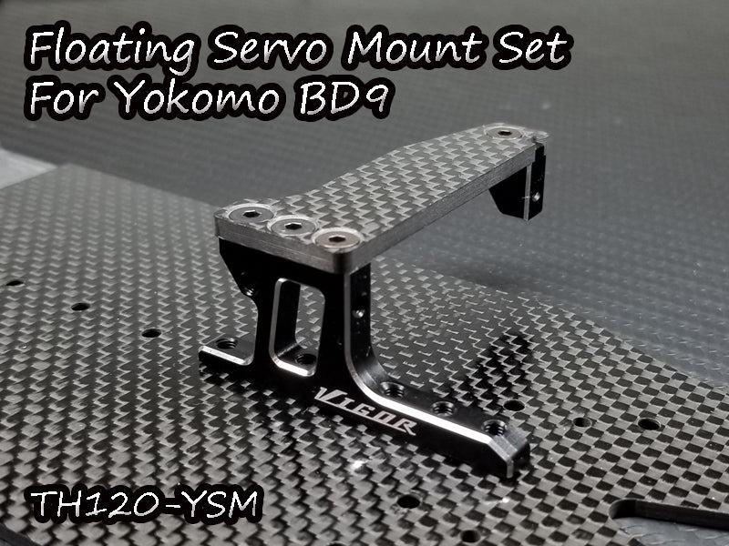 Vigor TH120 Carbon Fiber and Aluminium Floating Servo Mount for Yokomo BD9