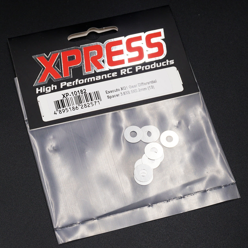 Xpress XP-10182 Gear Differential Spacer 3.6x9.5x0.2mm 10pcs