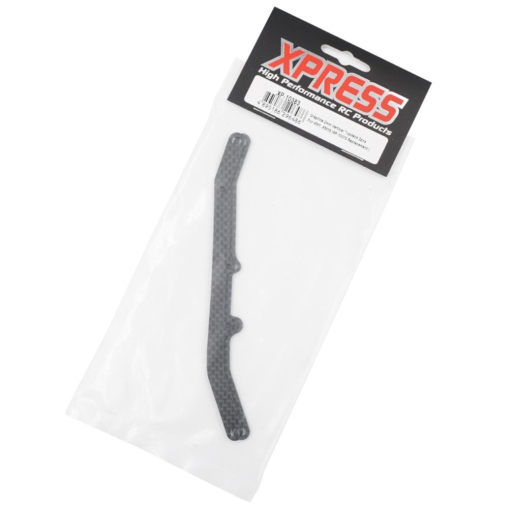 Xpress XP-10383 2mm Carbon Fiber Vertical Topdeck Plates 2pcs for XM1 XM1S