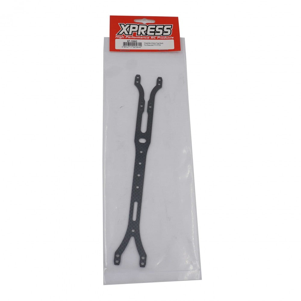 Xpress XP-10865 2mm Carbon Fiber Flex Elimination Top Deck for FT1 FT1S