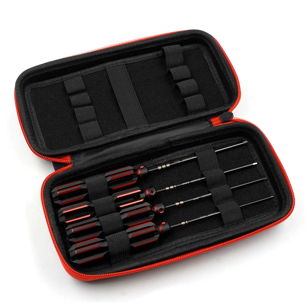 Xpress XP40242 Aluminum 7075 Lightweight Hex Driver Set with Bag Smokem