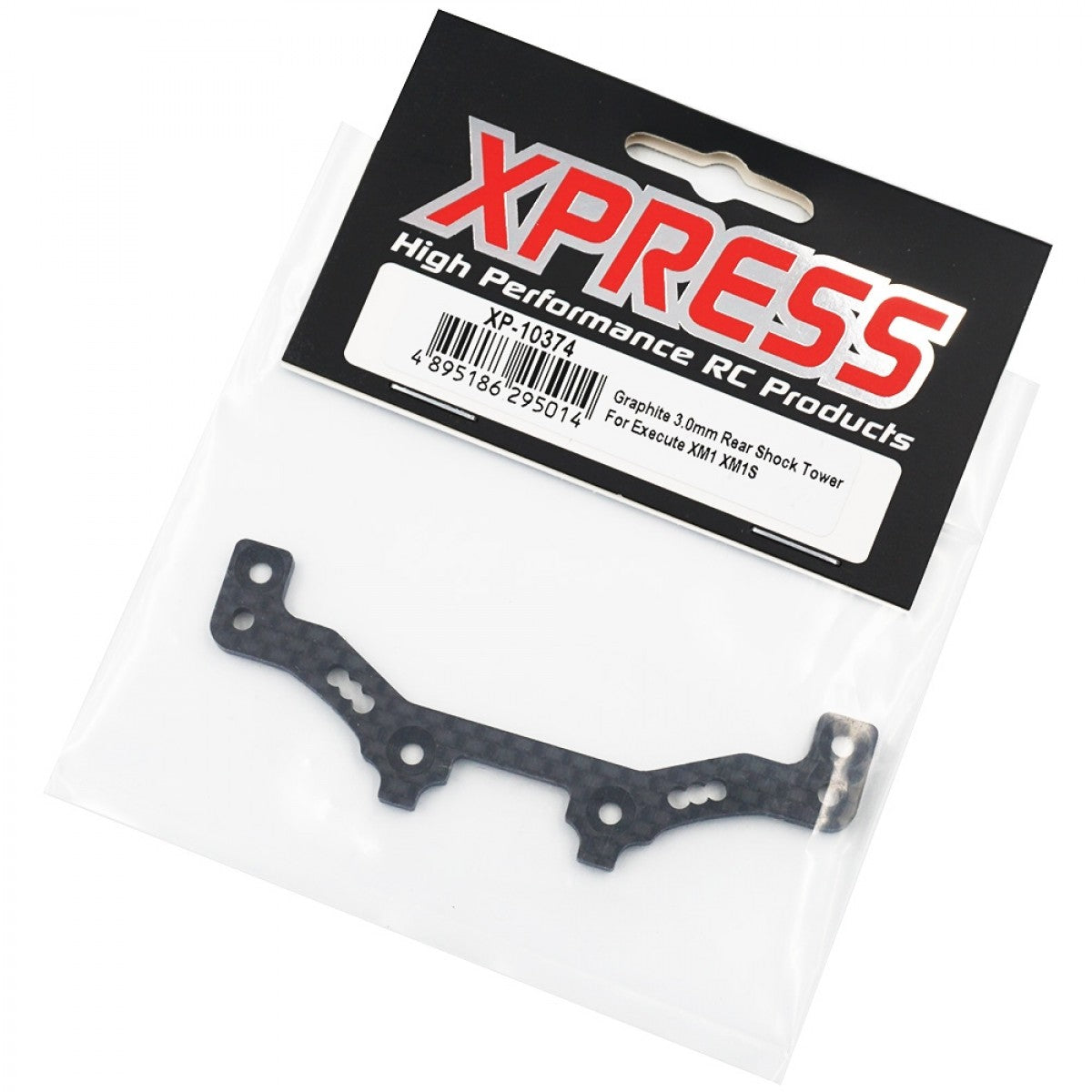 Xpress XP-10374 3.0mm Carbon Fiber Rear Shock Tower for XM1 XM1S FM1S