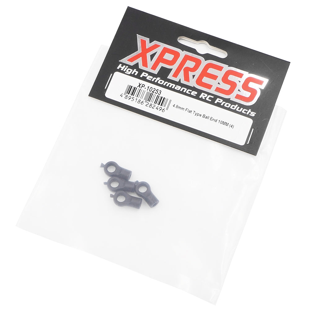 Xpress XP-10253 4.8mm Low Profile Ball End 10mm (4pcs)