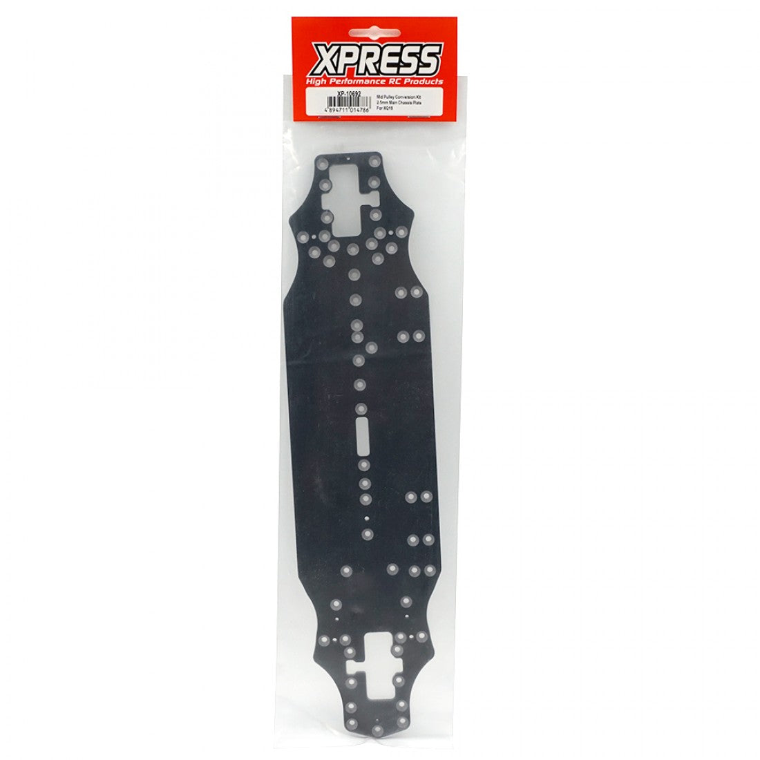 Xpress XP-10692 XQ1S Mid Pulley Conversion Kit 2.5mm FRP Main Chassis Plate