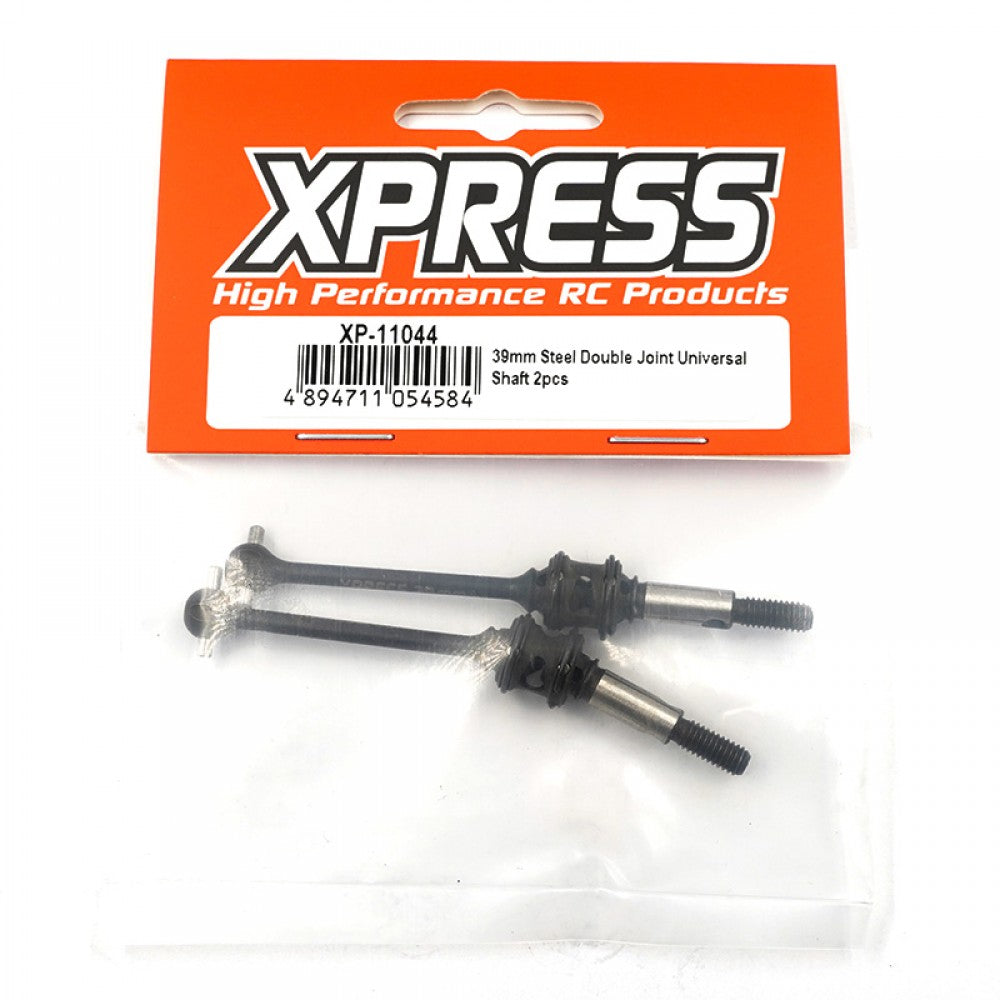 Xpress XP-11044 39mm Steel Double Joint Universal Shaft 2pcs