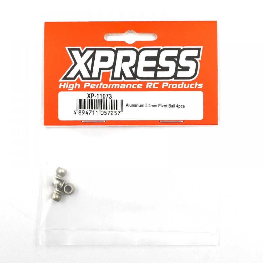 Xpress XP-11073 Aluminum 5.5mm Pivot Ball 4pcs