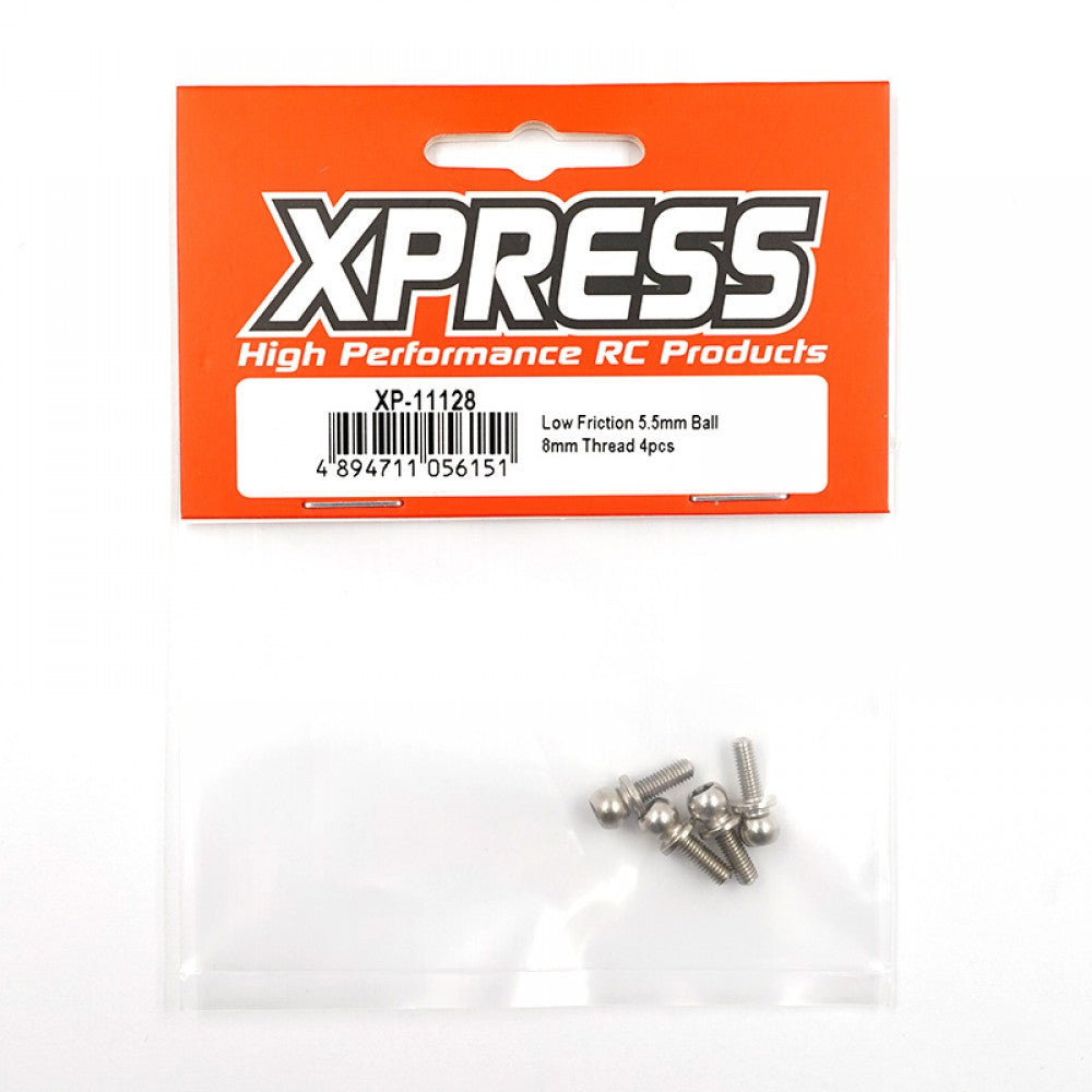 Xpress XP-11128 Low Friction 5.5mm Ball 8mm Thread 4pcs