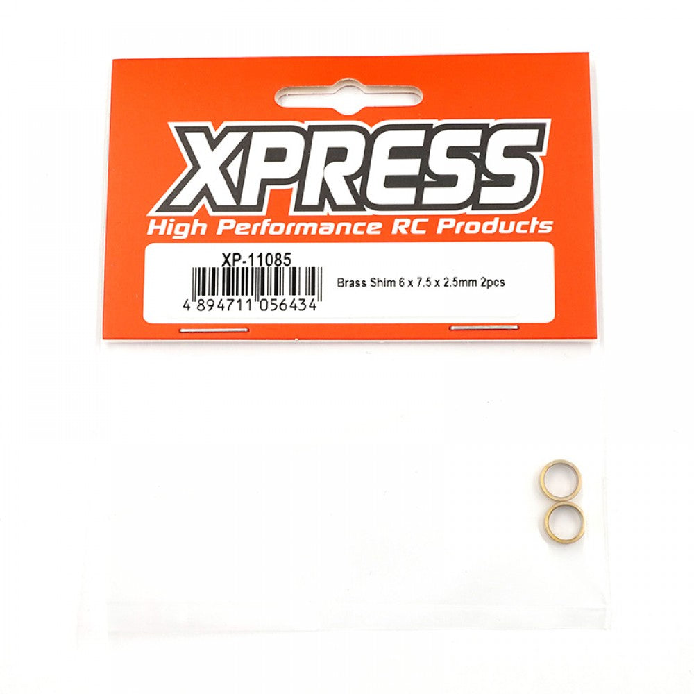 Xpress XP-11085 Brass shim 6x7.5x2.5mm 2pcs