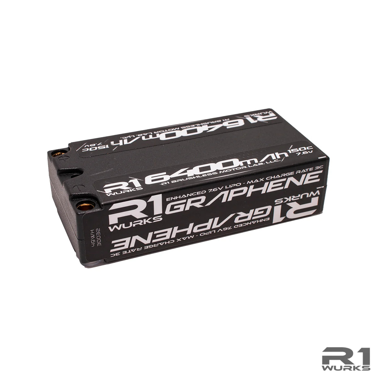 R1 Wurks 030032 6400mah 150c 7.6v 2S Shorty LiPo Battery