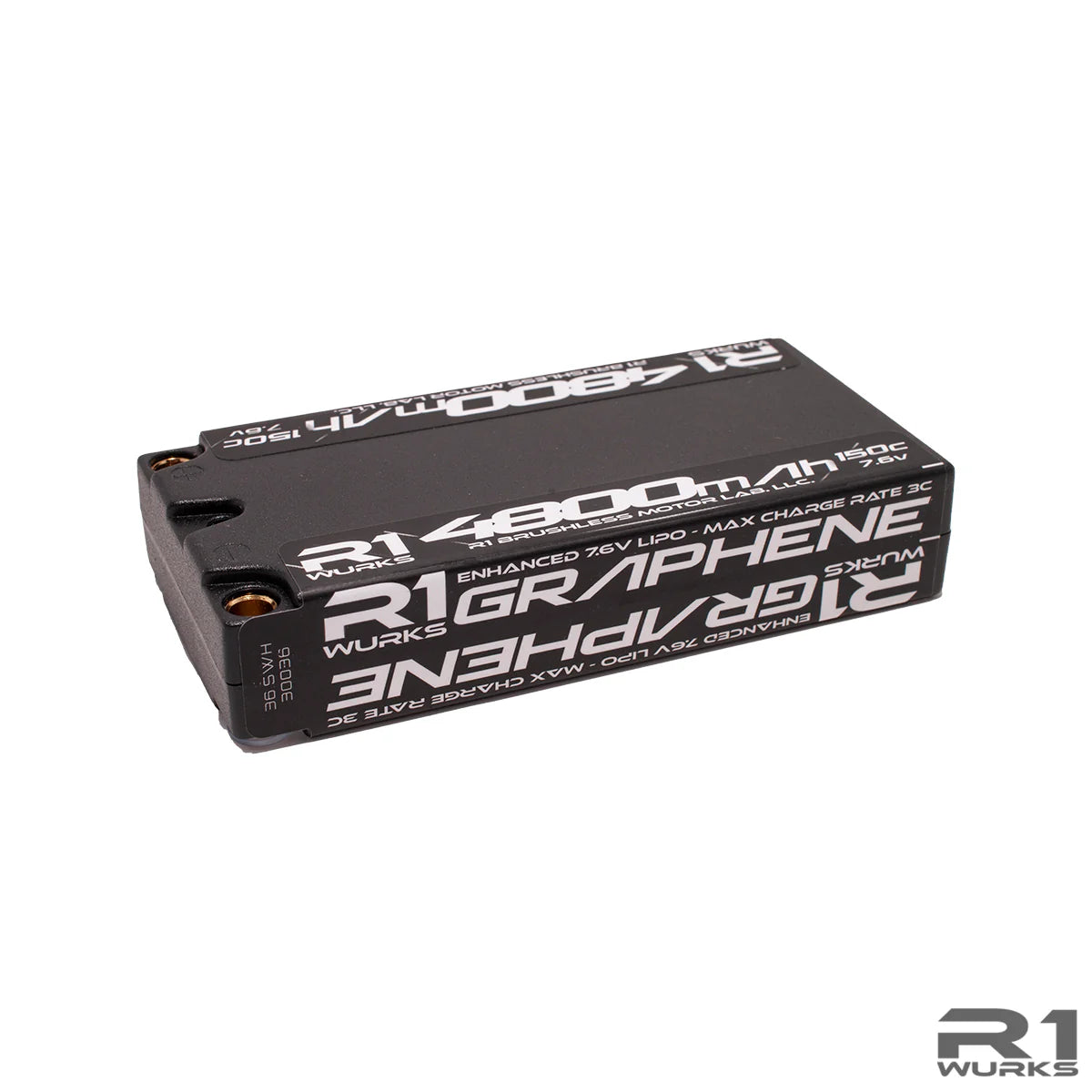 R1 Wurks 030036 4800mah 150c 7.6v 2S LCG Shorty LiPo Battery