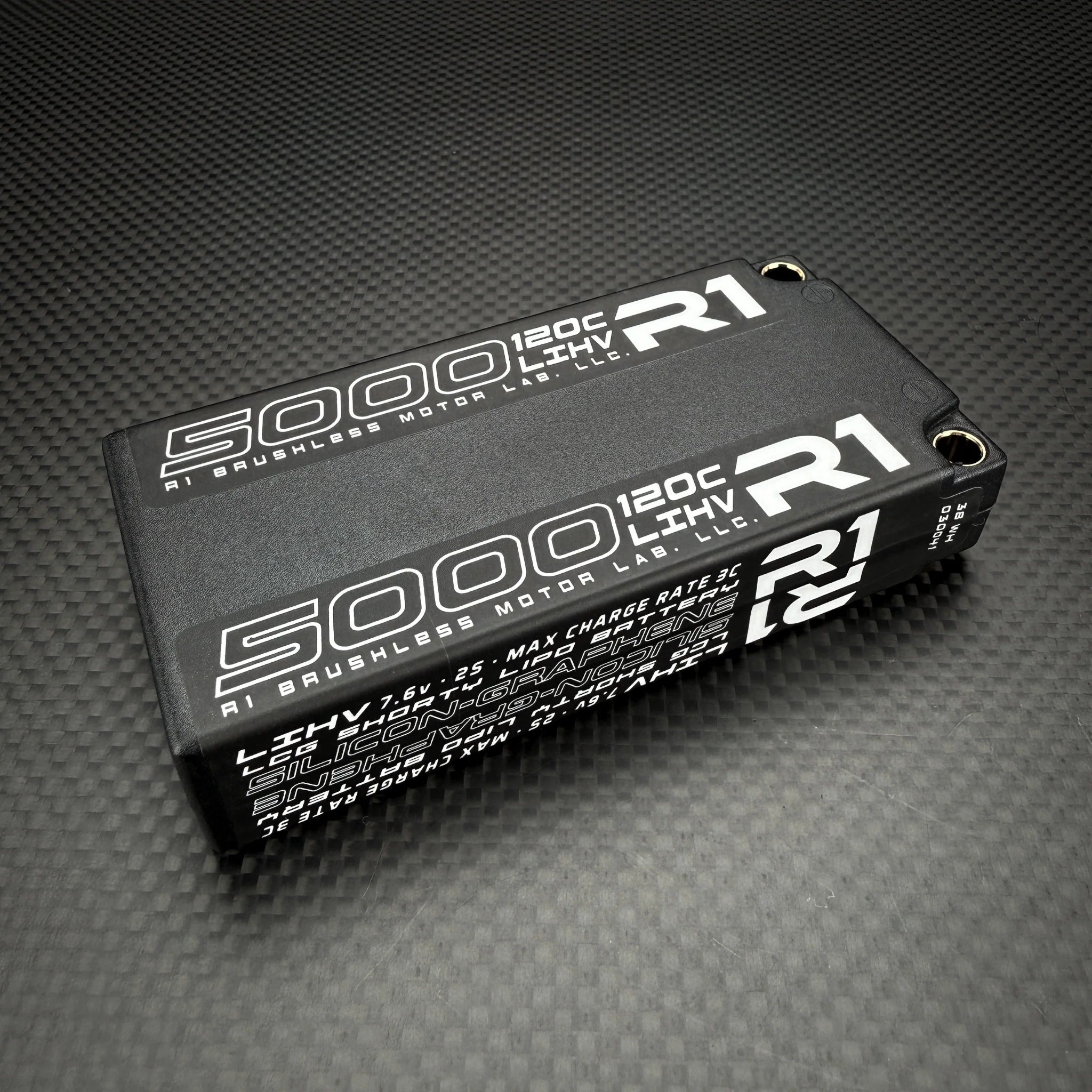 R1 Wurks 030041 5000mah 120C 7.6V 2S LCG Shorty LiPo Battery