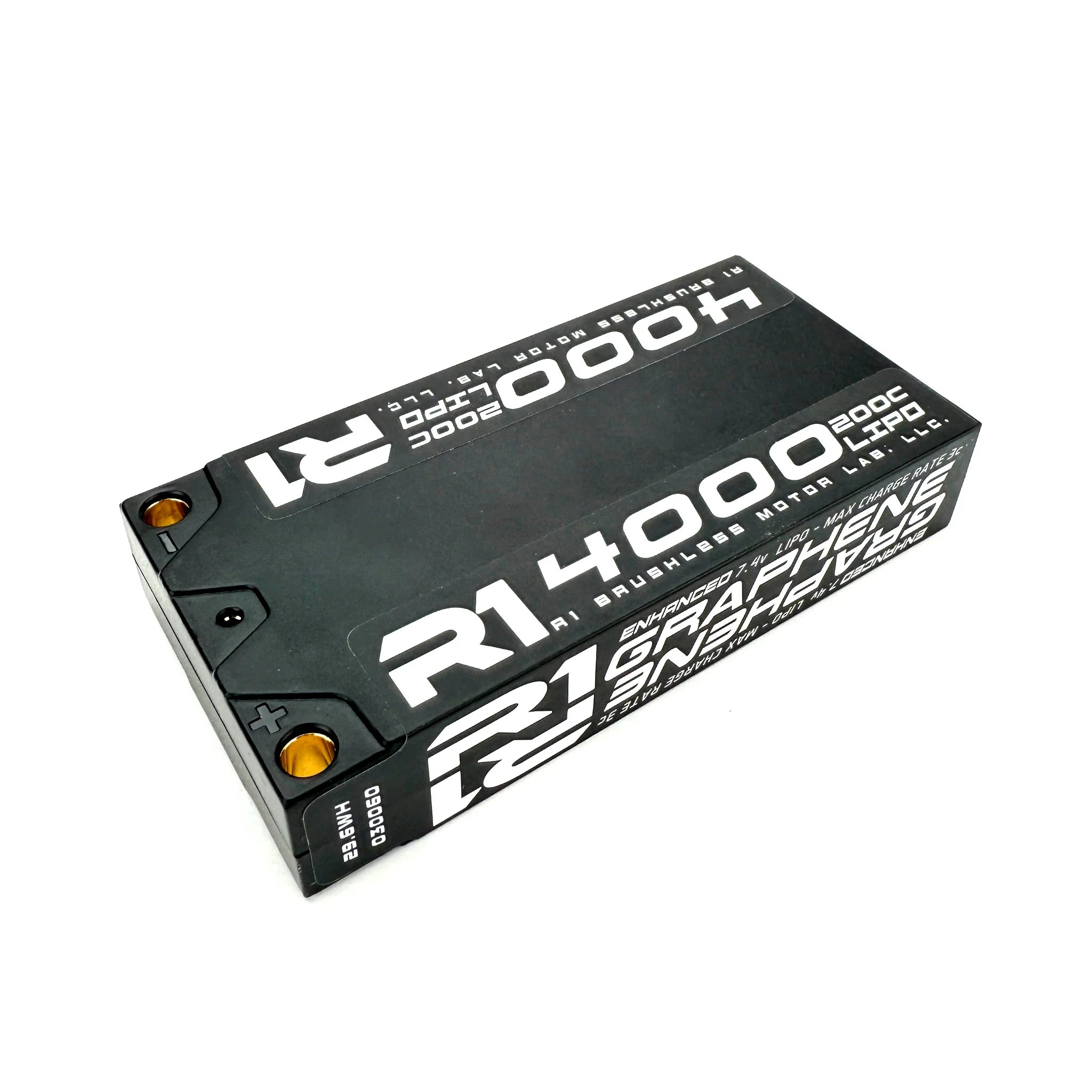 R1 Wurks 030060 4000mah 200C 7.4V 2S ULCG Shorty Lipo