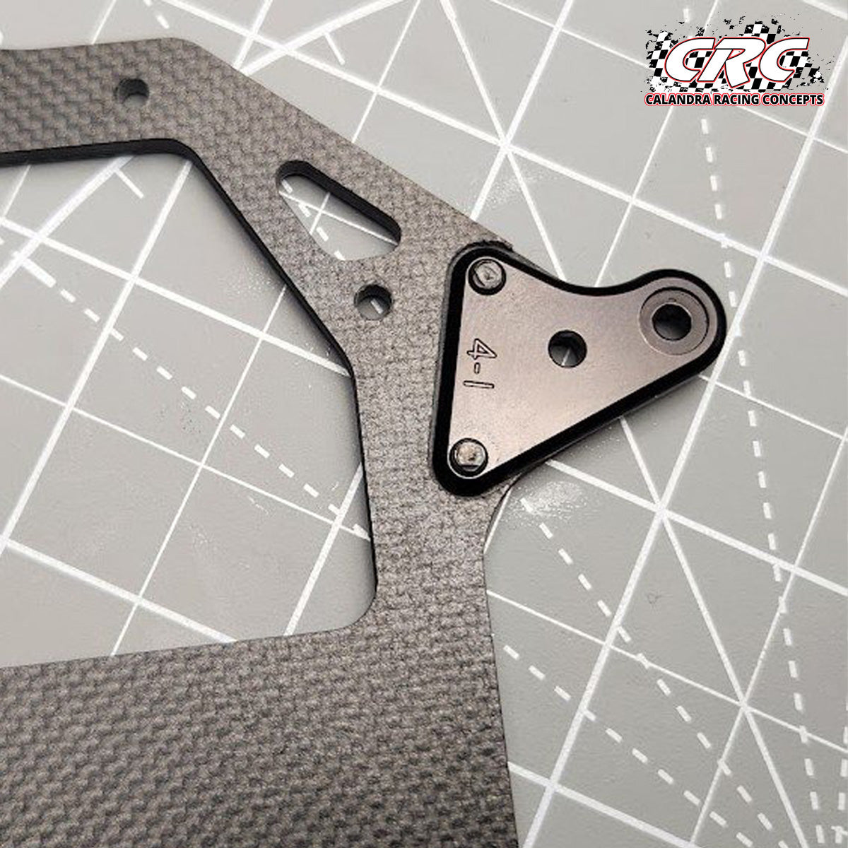 CRC 3006 – 3mm pocketed narrow track carbon upper deck, milled 1mm for ride height