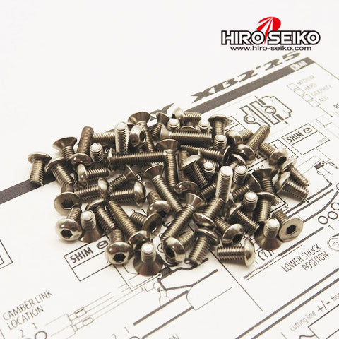 Hiro Seiko 48972 XB2 2025 Titanium Hex Socket Screw Set