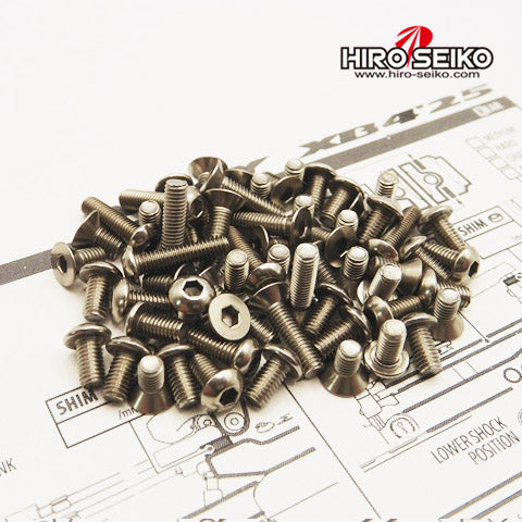 Hiro Seiko 48973 XB2 2025 Titanium Hex Socket Screw Set