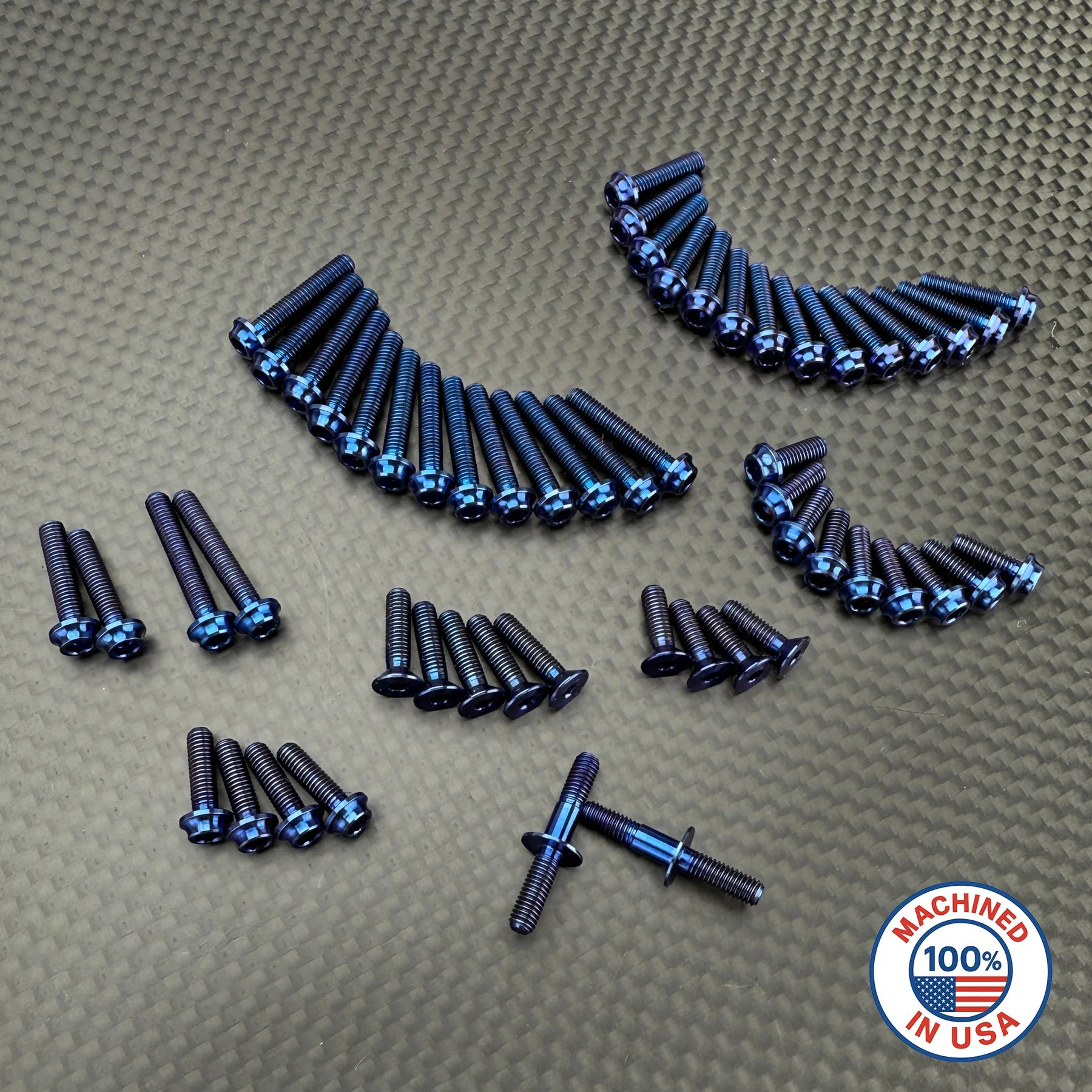R1 Wurks 900051 B7 Titanium Upper Screw Set (Button Head)
