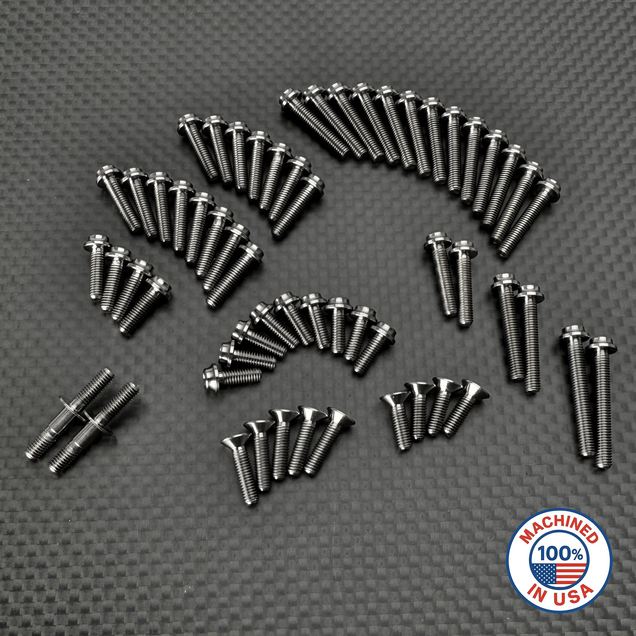 R1 Wurks 900051 B7 Titanium Upper Screw Set (Button Head)