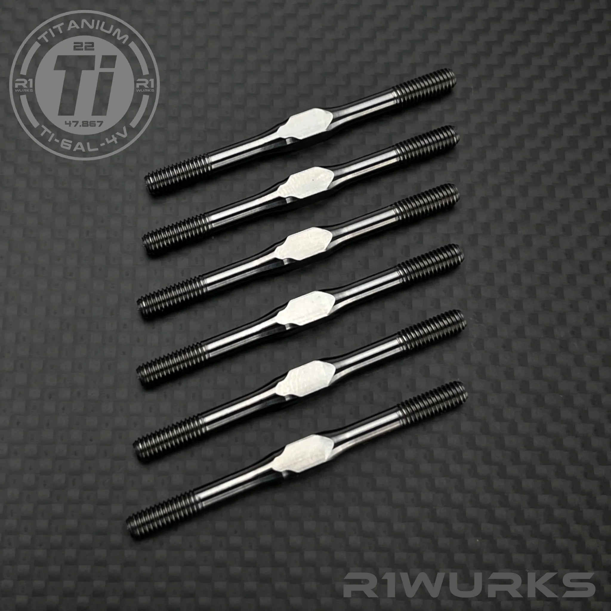 R1 Wurks 900105 B7 M3.5 Titanium Turnbuckle Set