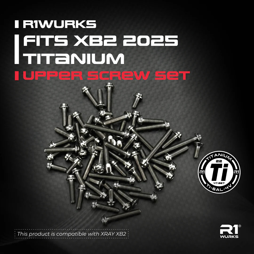 R1 Wurks 900133 Titanium Upper Screw Set for XB2 2025