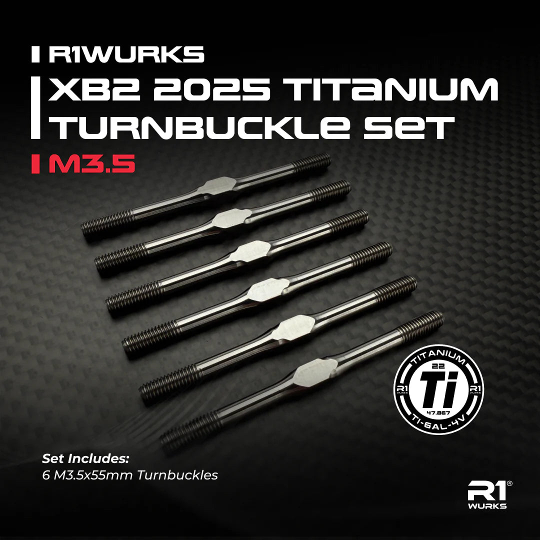 R1 Wurks 900138 M3.5 Titanium Turnbuckle Set for XB2 2025