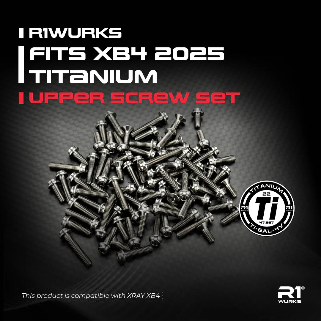 R1 Wurks 900140 Titanium Upper Screw Set for XB4 2025