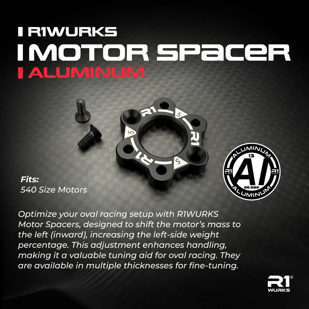 R1 Wurks 900148 Aluminum Motor Spacer