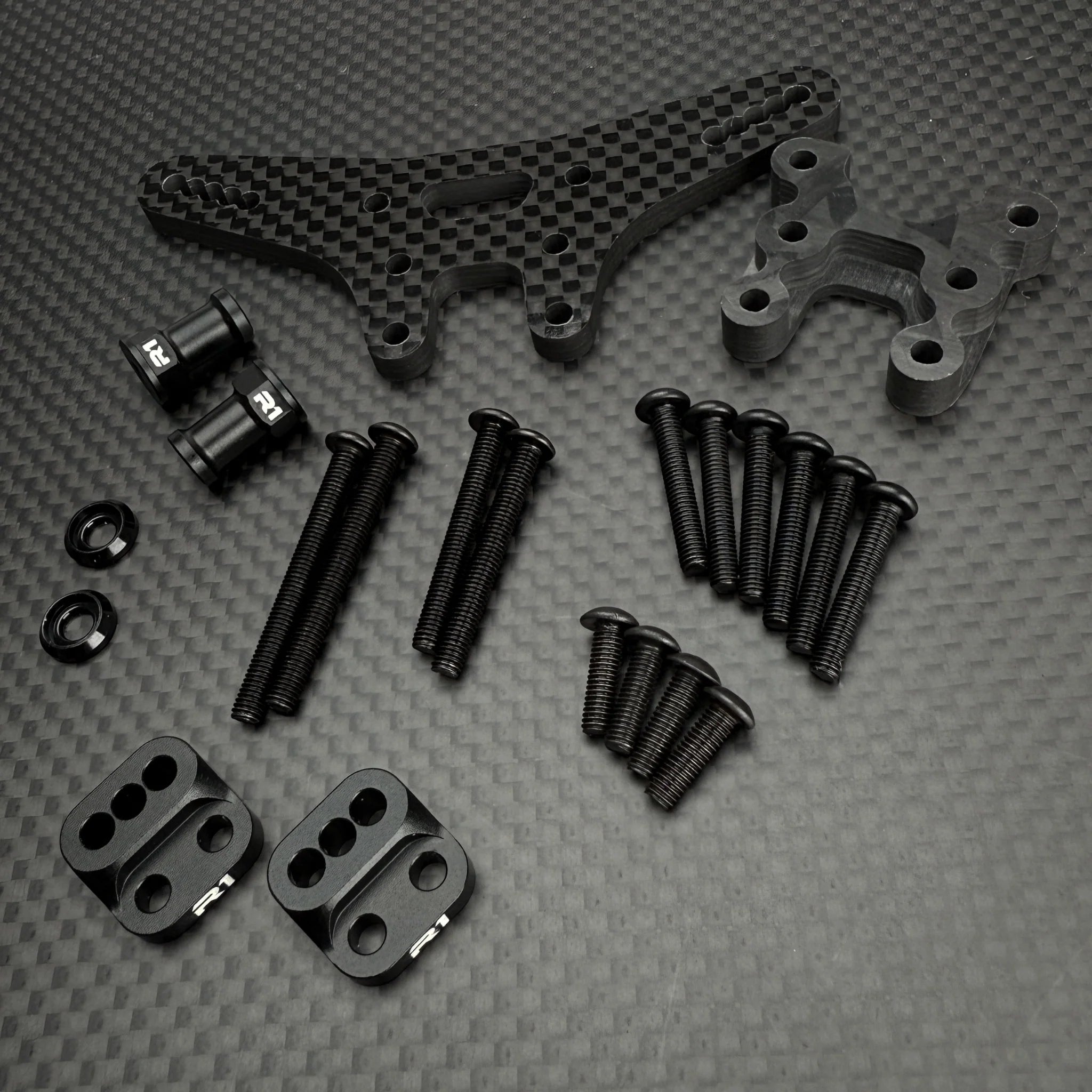 R1 Wurks 900154 Lowered Rear Tower Set, Inverted Rear Shocks for B7