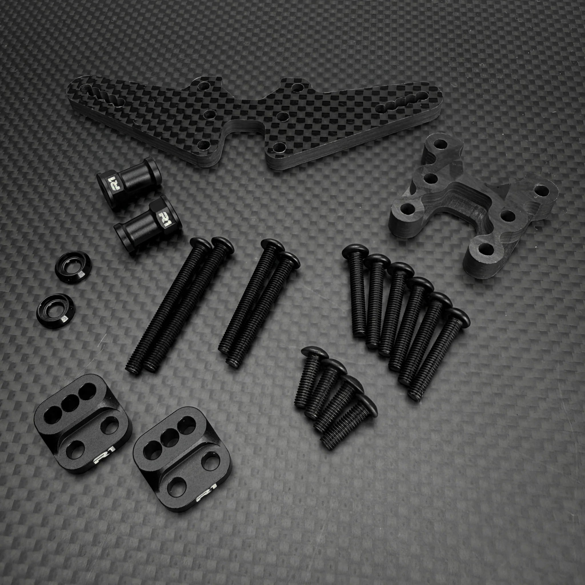 R1 Wurks 900155 Lowered Rear Tower Set, Inverted Front Shocks in Rear for B7