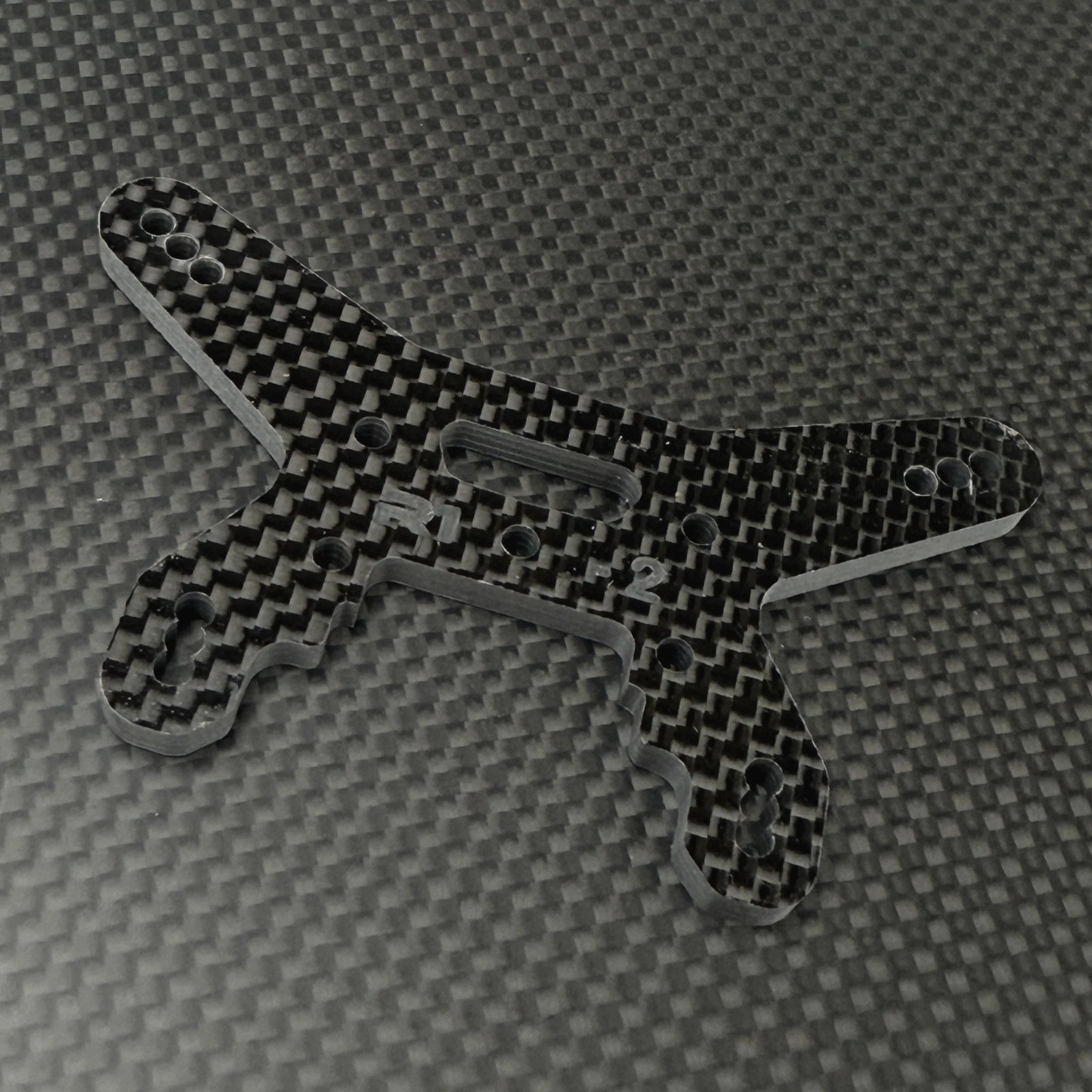 R1 Wurks 900190 Rear Carbon Fiber Shock Tower -2mm for B74