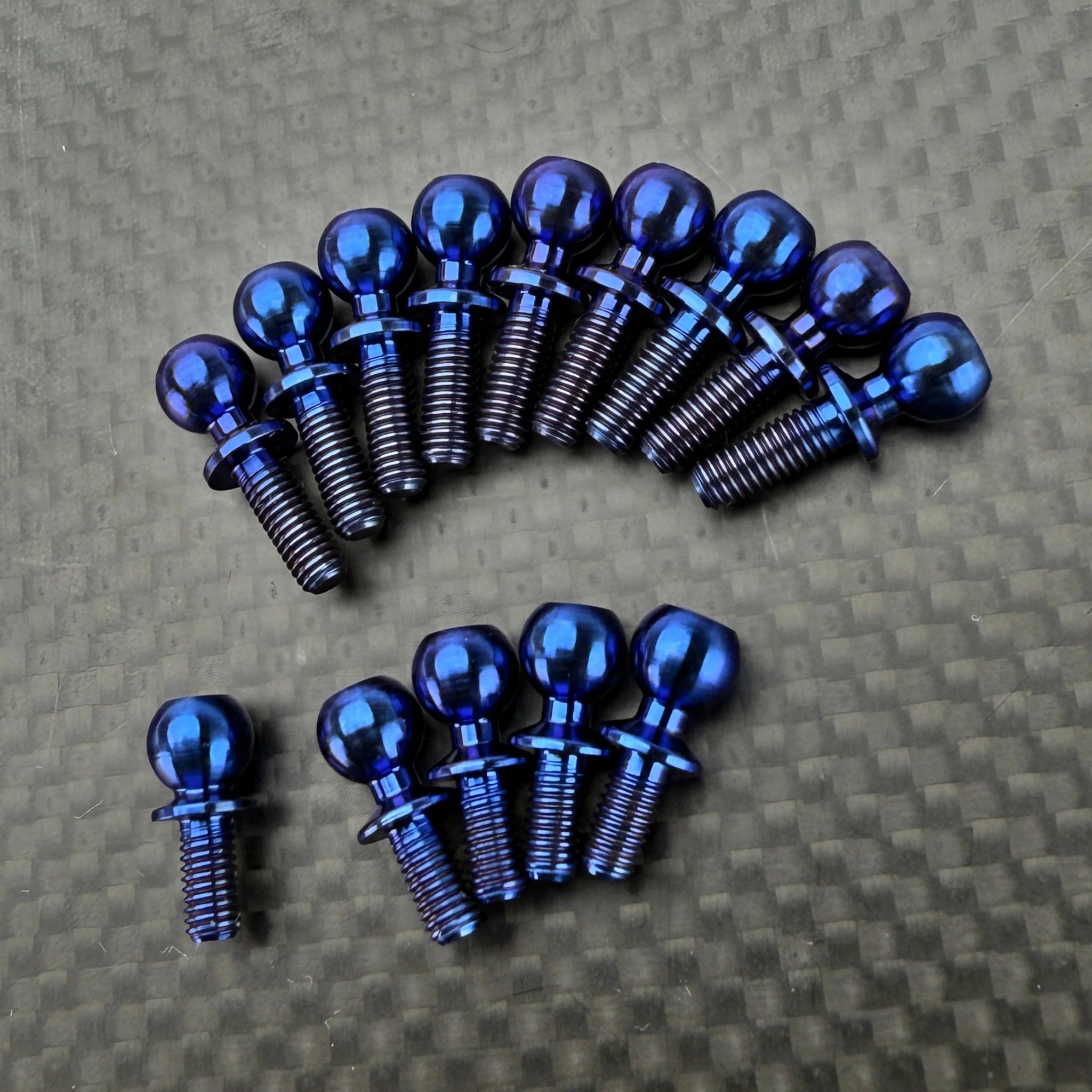 R1 Wurks 900207 Titanium Ball Stud Set 14pcs for B84
