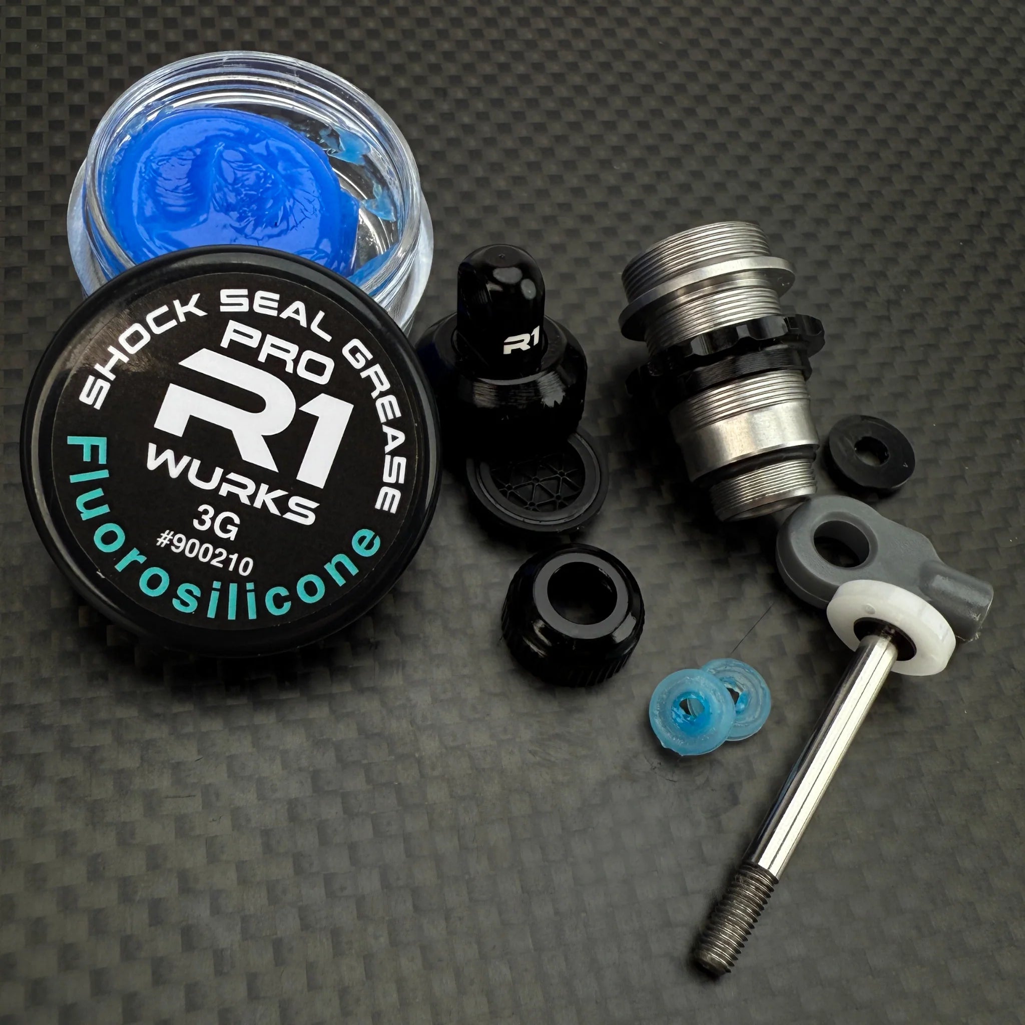 R1 Wurks 900210 Pro Shock Seal Grease, Fluorosilicone (3g)