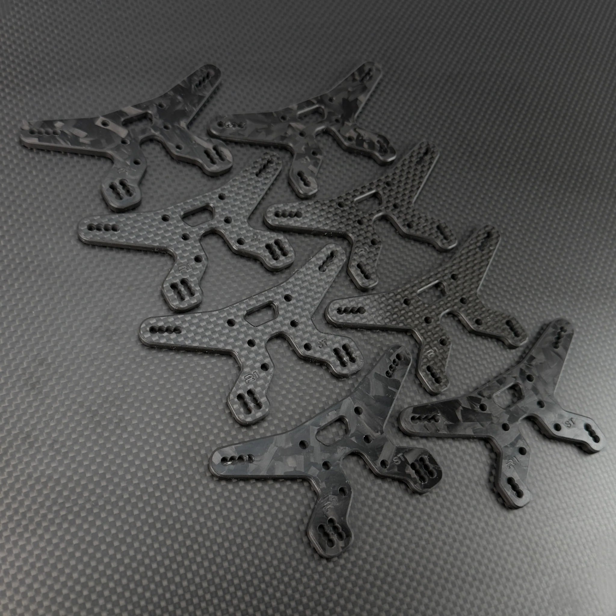 R1 Wurks Rear Carbon Fiber Shock Towers for B84