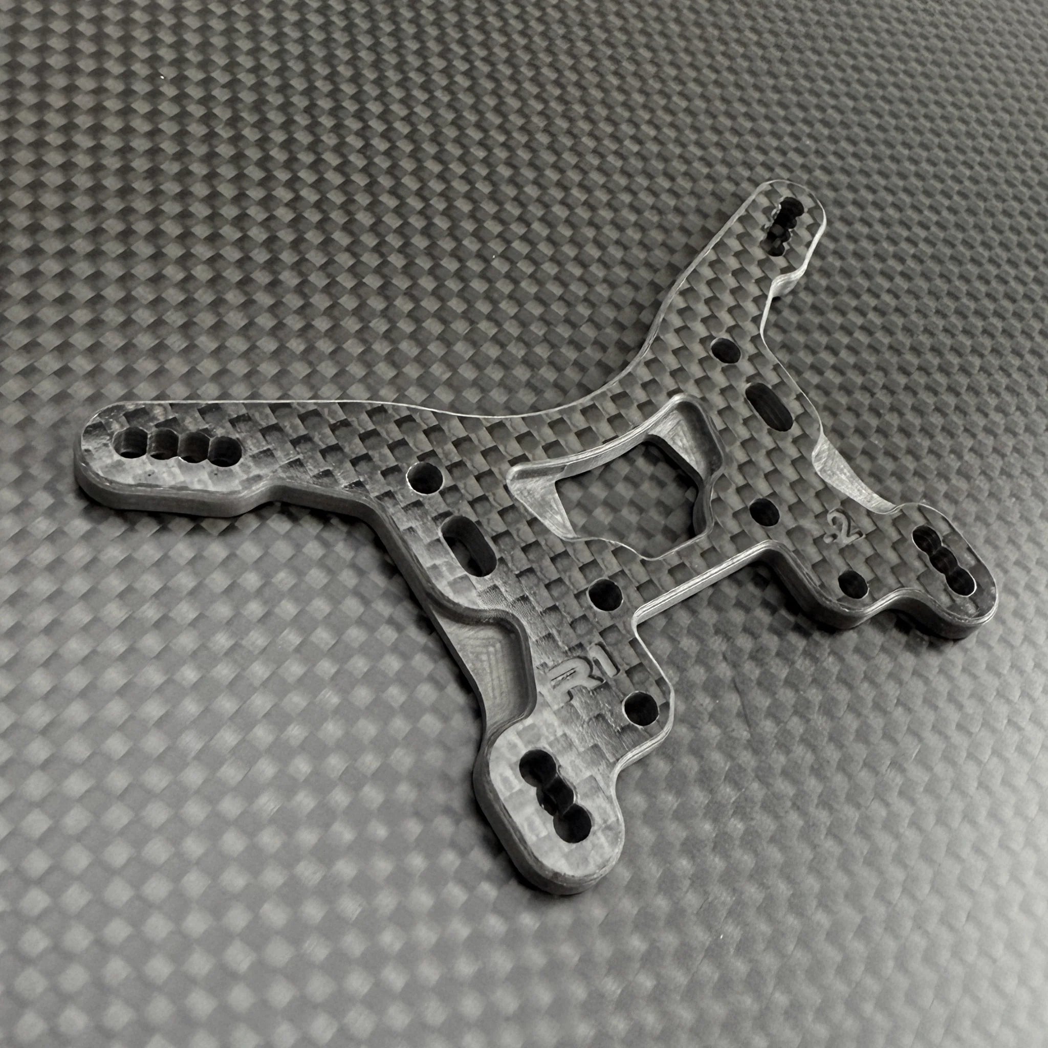 R1 Wurks 900266 Rear -2mm Carbon Fiber Shock Tower for CAT PB