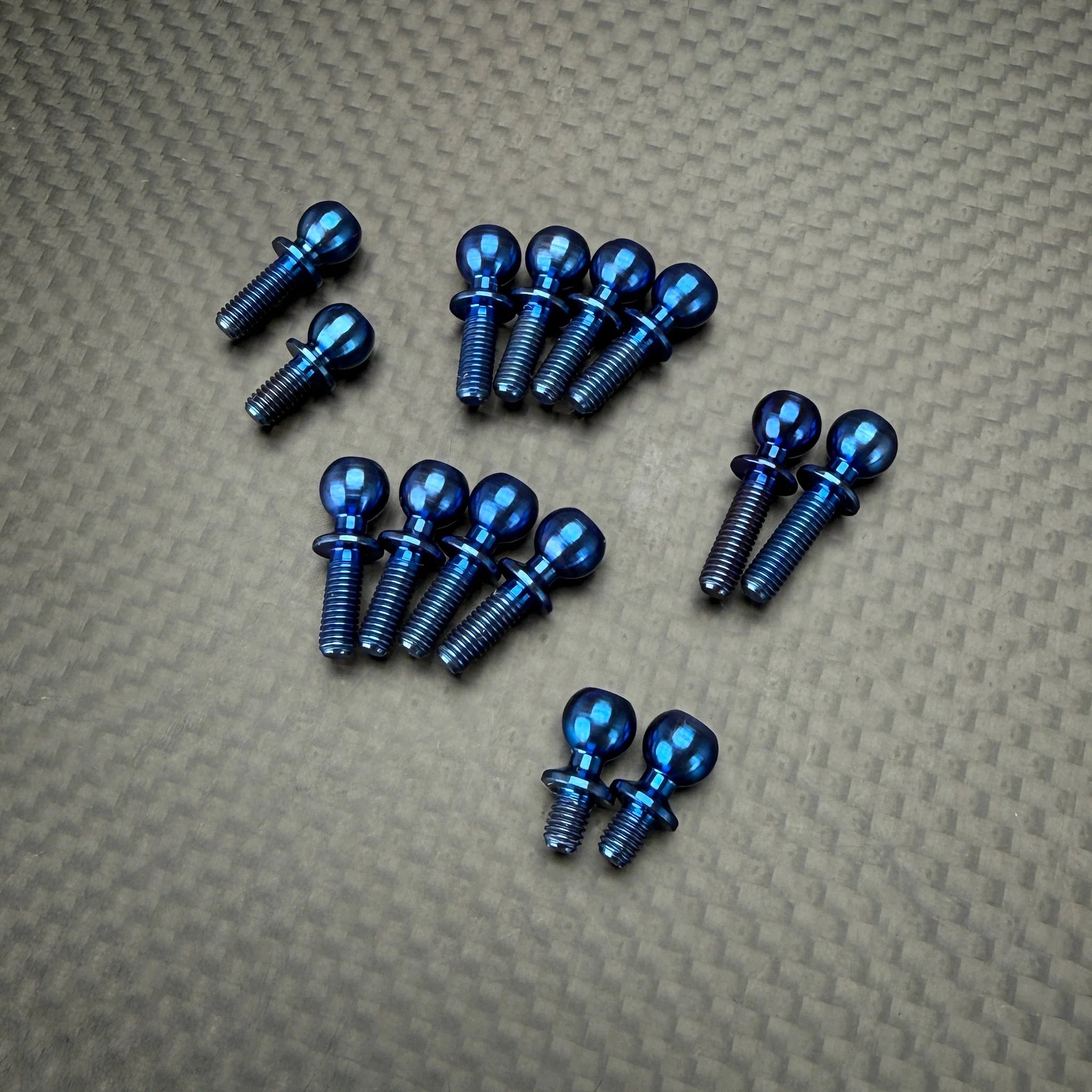 R1 Wurks 900308 B7.1 Titanium Turnbuckle Ball Stud Set (14pcs)