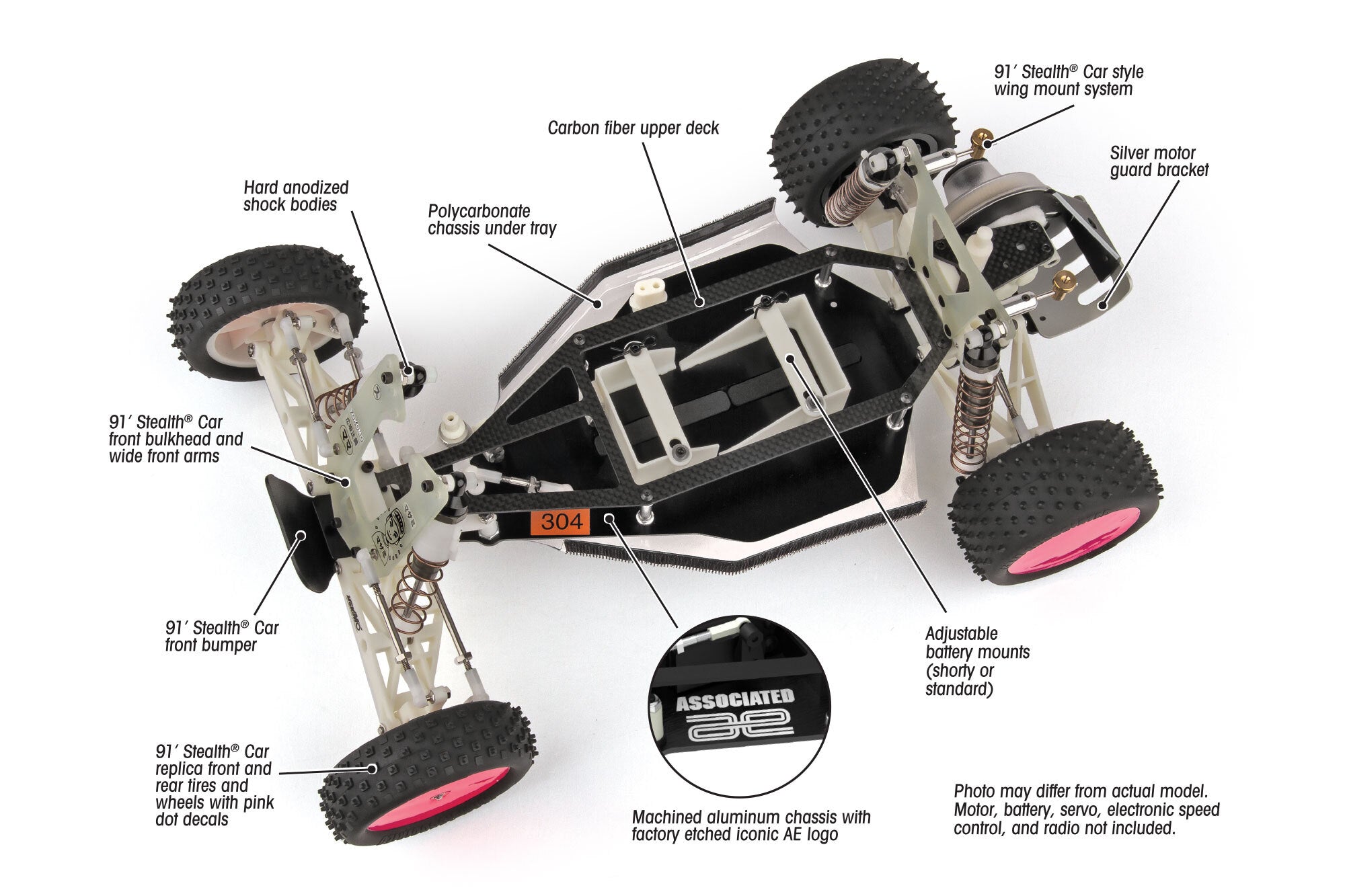 Team Associated 6044 1991 RC10 Stealth Car Masami Edition Kit