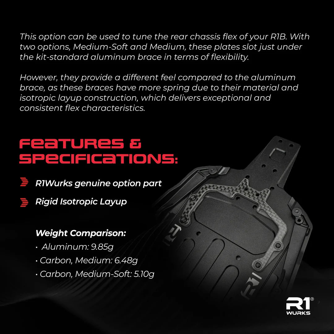 R1 Wurks R1B Carbon Fiber Rear Chassis Brace