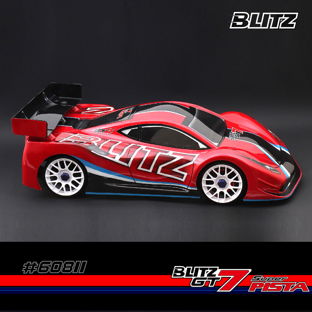 Blitz 60811 GT7 Super Pista 1/8th GT Body – Smokem