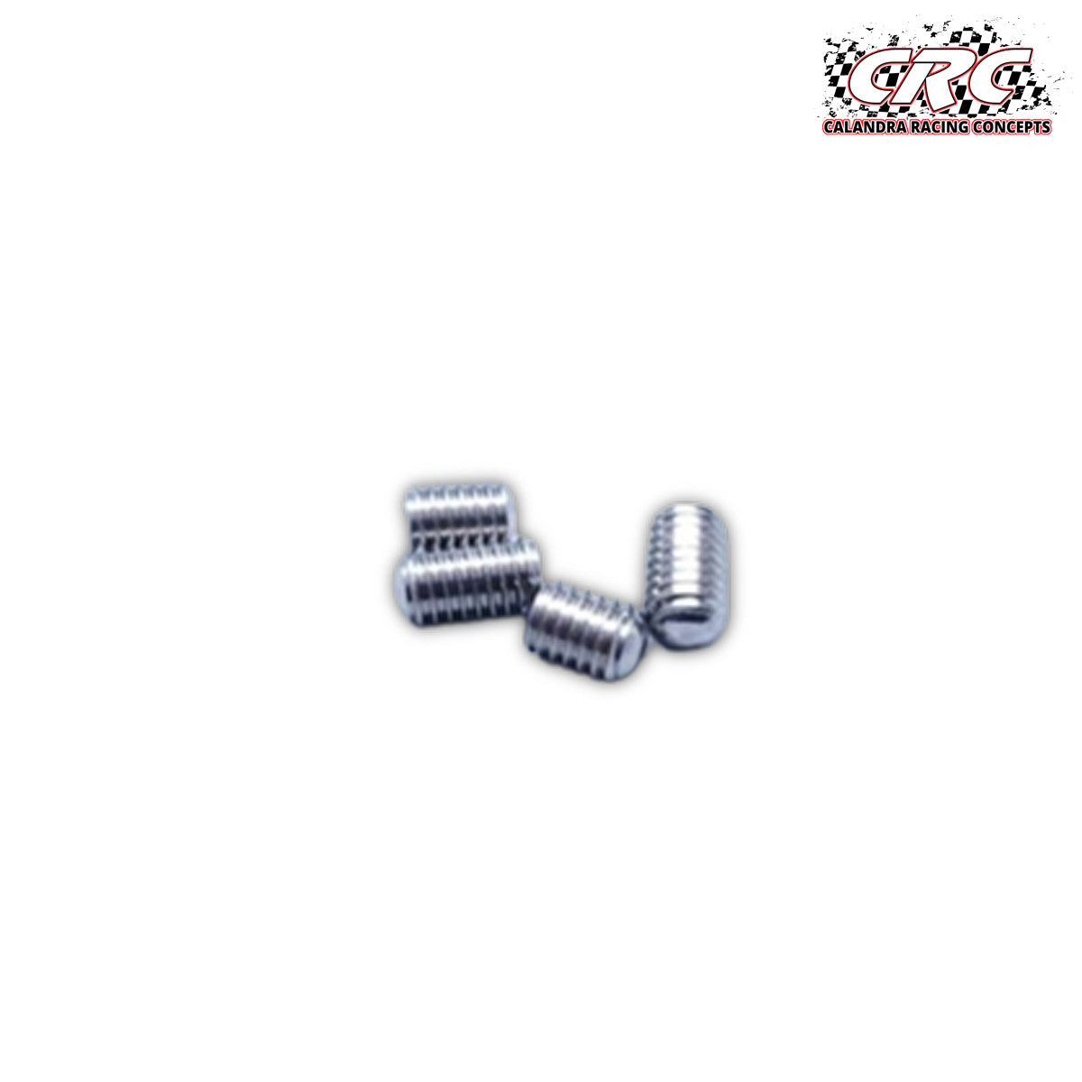 CRC 3130 - M3 chrome domes - round tip pivot set screws (4)