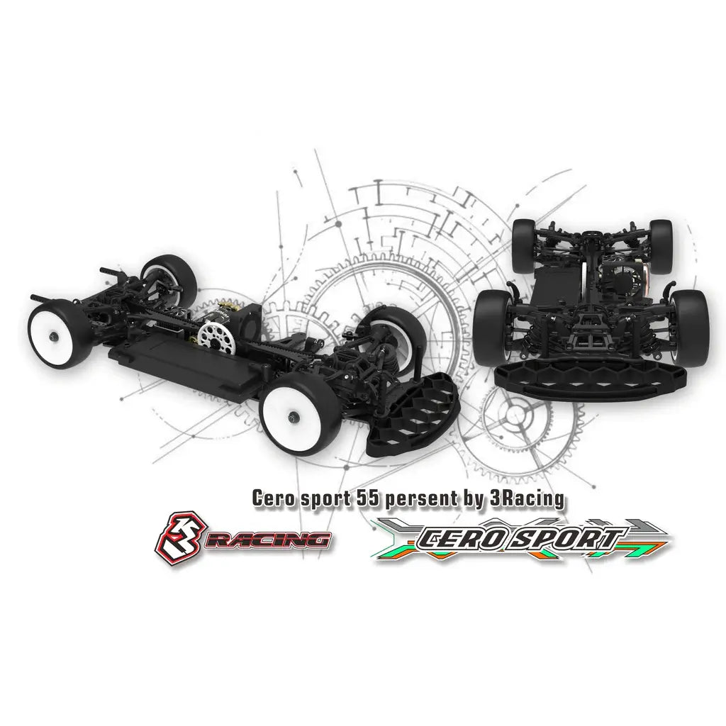 3Racing Cero Ultra Sport 55 1/10th Touring Chassis Kit