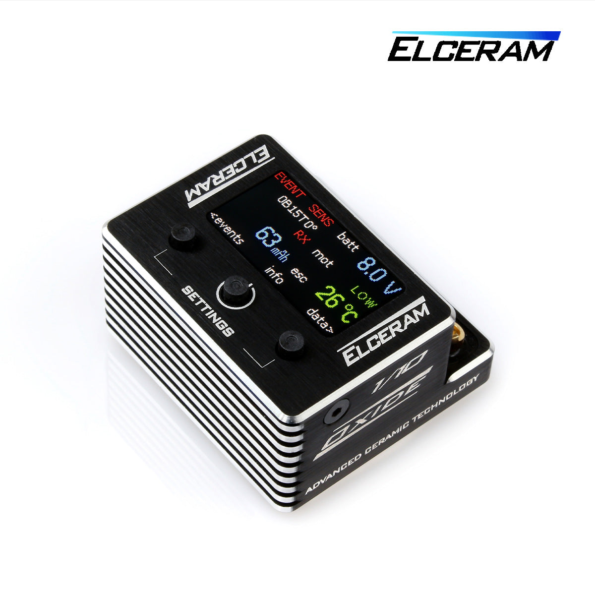 Elceram ELC020 G2 1/10th Nitride Brushless ESC with LCD Display