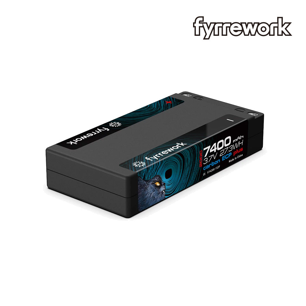 Fyrrework 7400mAh 1S 3.7V 200C Super Low IR Lipo Battery